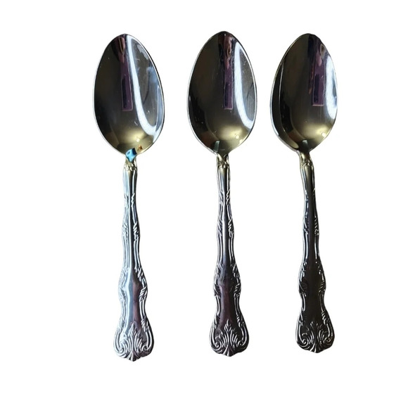 6 PC Reed & Barton Select 18/10 Stainless Victoria Pattern (??) Spoons Teaspoons - Picture 4 of 14